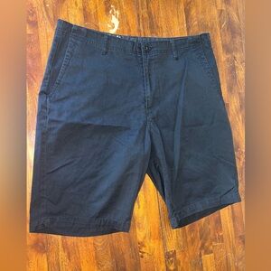 Volcom Black Flat Front Shorts